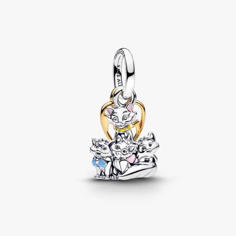 Pandora Disney Aristocats Duchess & Kittens Dangle Charm